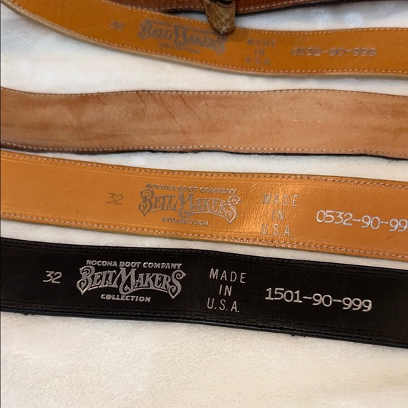 Women\'s Multi-Color Leather Belt Set - Tan, Black, Burgundy, Beige main image 8